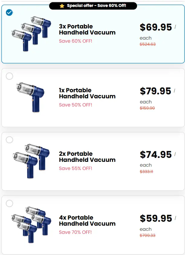 HomePro V12 pricing chart and bundle options